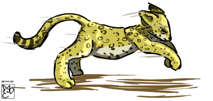 leopardo cartoon