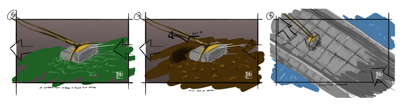 Storyboard de "Sandman"